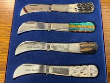 Frost Cutlery "Little Hawkbill" Limited Edition Matched 4-Knife Set SN#835 Japan