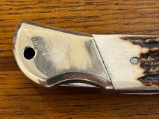 Frost Cutlery Lockback Knife w/Stag Scales
