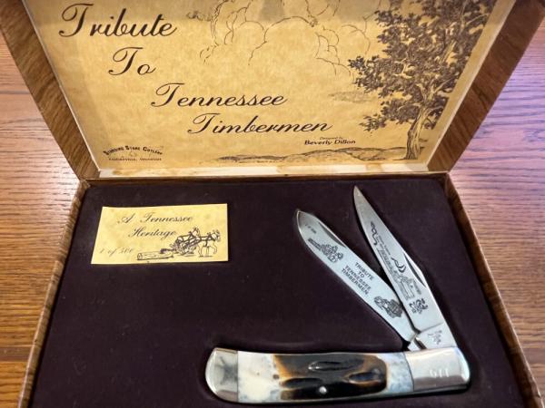 Frost Cutlery Standing Stone Cutlery Limited Ed Tennessee Timbermen Folding Knife SN#077