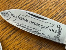 Frost Cutlery Standing Stone Cutlery Ltd Ed Fraternal Order of Police Commermorative Knife SN#280