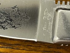 Frost Cutlery 5 7/8" Drop Point Hunting Knife w/Smooth Bone Scales
