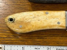 Frost Cutlery 5 7/8" Drop Point Hunting Knife w/Smooth Bone Scales