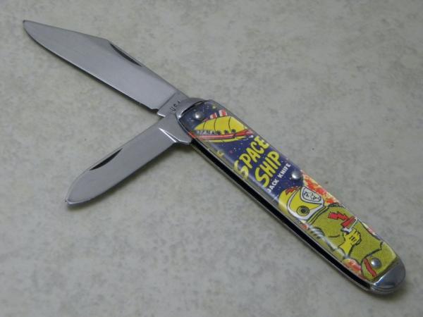 USA Novelty Space Ship Morse Code Jack Knife