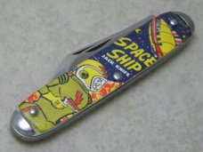USA Novelty Space Ship Morse Code Jack Knife