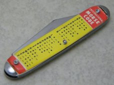 USA Novelty Space Ship Morse Code Jack Knife