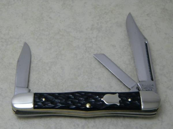 Camillus New York USA Jigged Black Model 72 Whittler Knife Camillus New York USA Jigged Black Model 72 Whittler Knife
