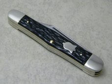 Camillus New York USA Jigged Black Model 72 Whittler Knife