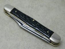Camillus New York USA Jigged Black Model 72 Whittler Knife