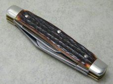 H. Boker & Co. Solingen Germany Tree Brand Maroon Bone Stockman Knife