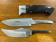 Parker Cut. Co. Tak Fukuta Convertable 2-Blade Hunting Knife w/Buffalo Horn Scales Japan -- RARE!!!