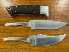 Parker Cut. Co. Tak Fukuta Convertable 2-Blade Hunting Knife w/Buffalo Horn Scales Japan -- RARE!!!