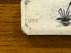 Spouting Whale F&F Inc. CS-34 & CS-35 His & Hers Scrimshaw Pocket Knife Set SN#495 Japan