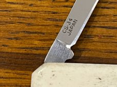 Spouting Whale F&F Inc. CS-34 & CS-35 His & Hers Scrimshaw Pocket Knife Set SN#495 Japan