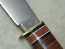 Marbles Gladstone Mich. USA Leather/Stag Expert Fixed Blade Sheath Knife