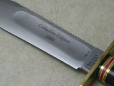 Marbles Gladstone Mich. USA Black Micarta/Black Micarta 6" Survival Fixed Blade Sheath Knife in Box