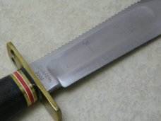 Marbles Gladstone Mich. USA Black Micarta/Black Micarta 6" Survival Fixed Blade Sheath Knife in Box