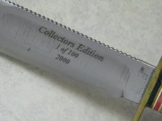 Marbles Gladstone Mich. USA Black Micarta/Brass 6" Survival Fixed Blade Sheath Knife