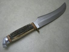 Guttmann Cutlery Co. Solingen Germany Stag Original Buffalo Skinner Fixed Blade Sheath Knife