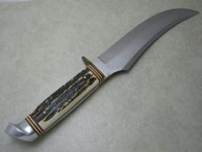 Guttmann Cutlery Co. Solingen Germany Stag Original Buffalo Skinner Fixed Blade Sheath Knife