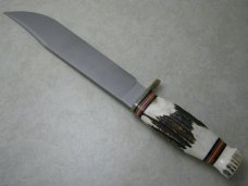 Marbles USA Stag/Stag Trailmaker Fixed Blade Sheath Knife in Box c.2008 - 1 of 131