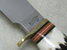 Marbles USA Stag/Stag Trailmaker Fixed Blade Sheath Knife in Box c.2008 - 1 of 131