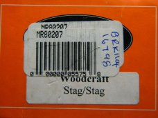 Marbles USA Stag/Stag Woodcraft Fixed Blade Sheath Knife in Box c.2000's