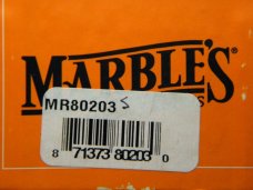 Marbles USA Stacked Leather/Stag Woodcraft Fixed Blade Sheath Knife in Box c.2000's