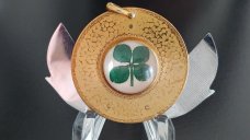 VINTAGE 4 leaf Clover CIGAR knife by Hickok 