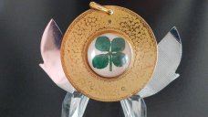 VINTAGE 4 leaf Clover CIGAR knife by Hickok 