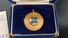 VINTAGE 4 leaf Clover CIGAR knife by Hickok 