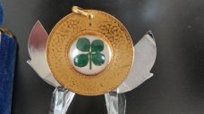 VINTAGE 4 leaf Clover CIGAR knife by Hickok 