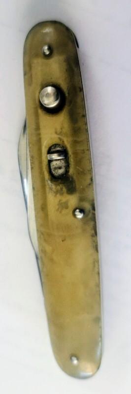 VINTAGE 1940 G SCHRADE KNIFE CO BPORT CT PRESTO DOUBLE BUTTON AUTO KNIFE