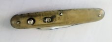 VINTAGE 1940 G SCHRADE KNIFE CO BPORT CT PRESTO DOUBLE BUTTON AUTO KNIFE