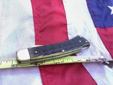 Boker Large 4.5" Lockback folding Hunter/skinner Knife w/ Nice Green Bone HandleS