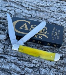 CASE XX ** SFO 2023 SMOOTH YELLOW BONE DIAMOND SHIELD MINI TRAPPER