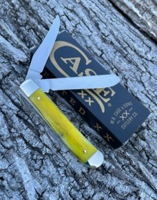 CASE XX ** SFO 2023 SMOOTH YELLOW BONE DIAMOND SHIELD MINI TRAPPER