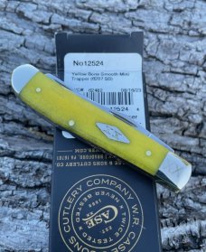 CASE XX ** SFO 2023 SMOOTH YELLOW BONE DIAMOND SHIELD MINI TRAPPER