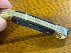 Boker Tree Brand Limited Edition 2-Blade Trapper Folding Knife w/Jigged Blue Stag Scales SN#674 Germ