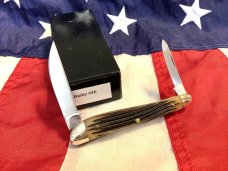 Queen *Dan Burke* 2007 Half Whittler w/ Beautiful Winterbottom Bone Handles -MINT -NOS