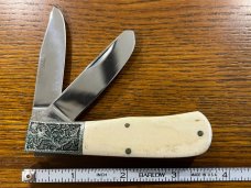 Spouting Whale F&F Custom Design Cape Hatteras Lighthouse Scrimshaw Ltd Ed Trapper #829 Japan