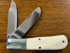 Spouting Whale F&F Inc. CS-21 Barlow Scrimshaw Mallard Folding Knife SN#701 Japan