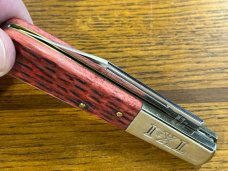 I*XL George Wolstenholm 1500JB1 Barlow Folding Knife w/Red Jigged Stag Bone England