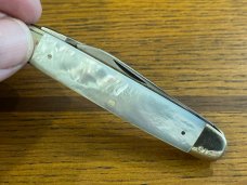 I*XL Wostenholm Cutlery 2-Blade Senator Pen Folding Knife w/Mother of Pearl Scales SN#074 England