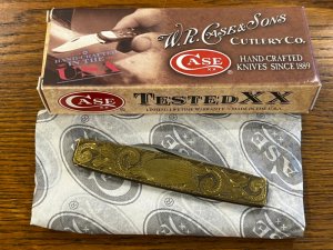 Case XX 9-Dot 1981 278 Pen Knife w/Brass Scales