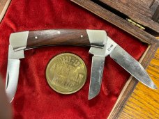 American Blade 1977 Anniversary 3 Blade Canoe Pocket Knife AB-22 Japan -- MINT PROTOTYPE!!!