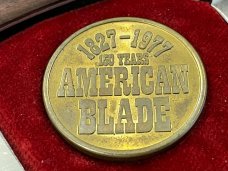 American Blade 1977 Anniversary 3 Blade Canoe Pocket Knife AB-22 Japan -- MINT PROTOTYPE!!!