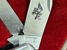 American Blade 1977 Anniversary 3 Blade Canoe Pocket Knife AB-22 Japan -- MINT PROTOTYPE!!!