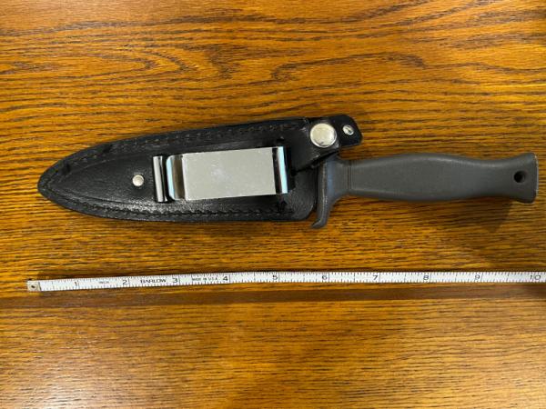 American Blade 9" Spear Point Boot Knife w/Metal Handle AB-27 Japan 