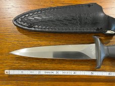 American Blade 9" Spear Point Boot Knife w/Metal Handle AB-27 Japan 