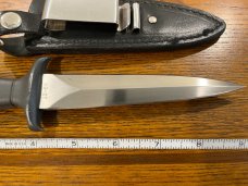 American Blade 9" Spear Point Boot Knife w/Metal Handle AB-27 Japan 